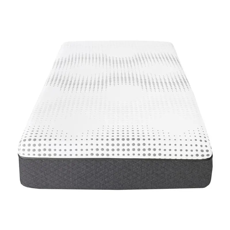 12" Twin Gel-Infused Memory Foam Hybrid Mattress with Plush Foam and Pocket Coils, Comfortable Sleep Mattress in a Box