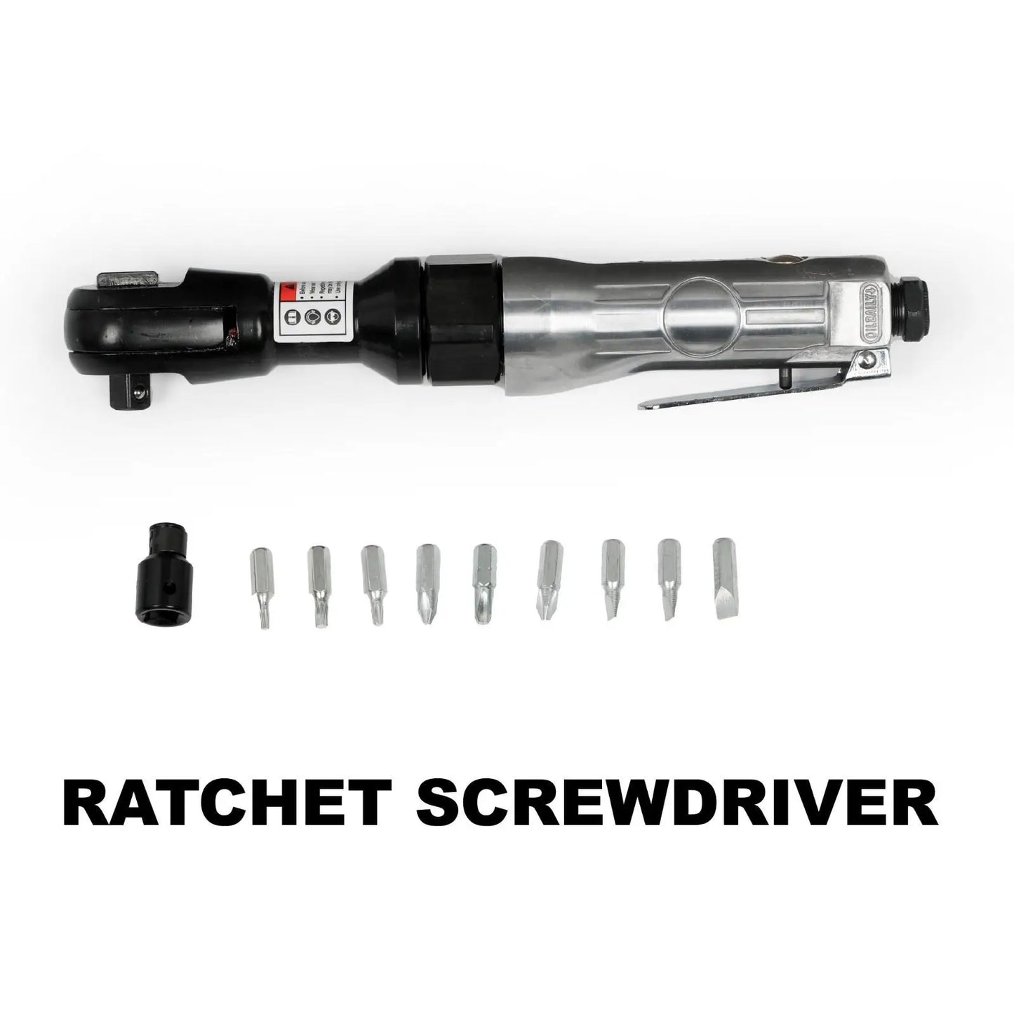 Complete Air Tool Set with Pneumatic Hammer Ratchet and Grinding Kit for Garage Workshop and Vehicle Repair