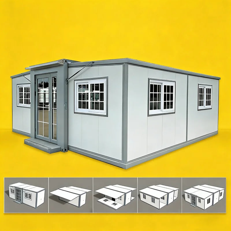 Luxury Expandable Container Home Durable Prefab House With Sound Insulation For Quiet Villa Hotel And Living