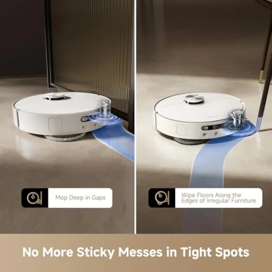 L40s Ultra AE Robot Vacuum and Mop Combo 19 000Pa Suction Self Emptying Dust Box Flexible Mop and 167℉ Self Cleaning Washboard
