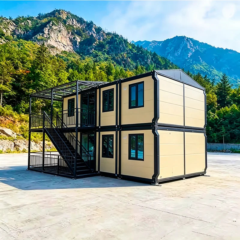 Customized Folding Container House 20ft 40ft Prefab Home Mobile Portable Building for Hotel Office Dormitory Temporary Shelter