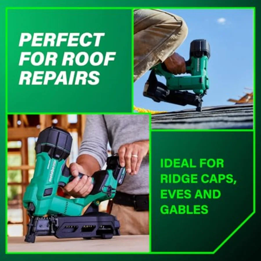 18V MultiVolt Brushless Cordless Coil Roofing Nailer Kit 1-3/4" Coil Roofing Nailer with Power Tool 2.0Ah Lithium Io