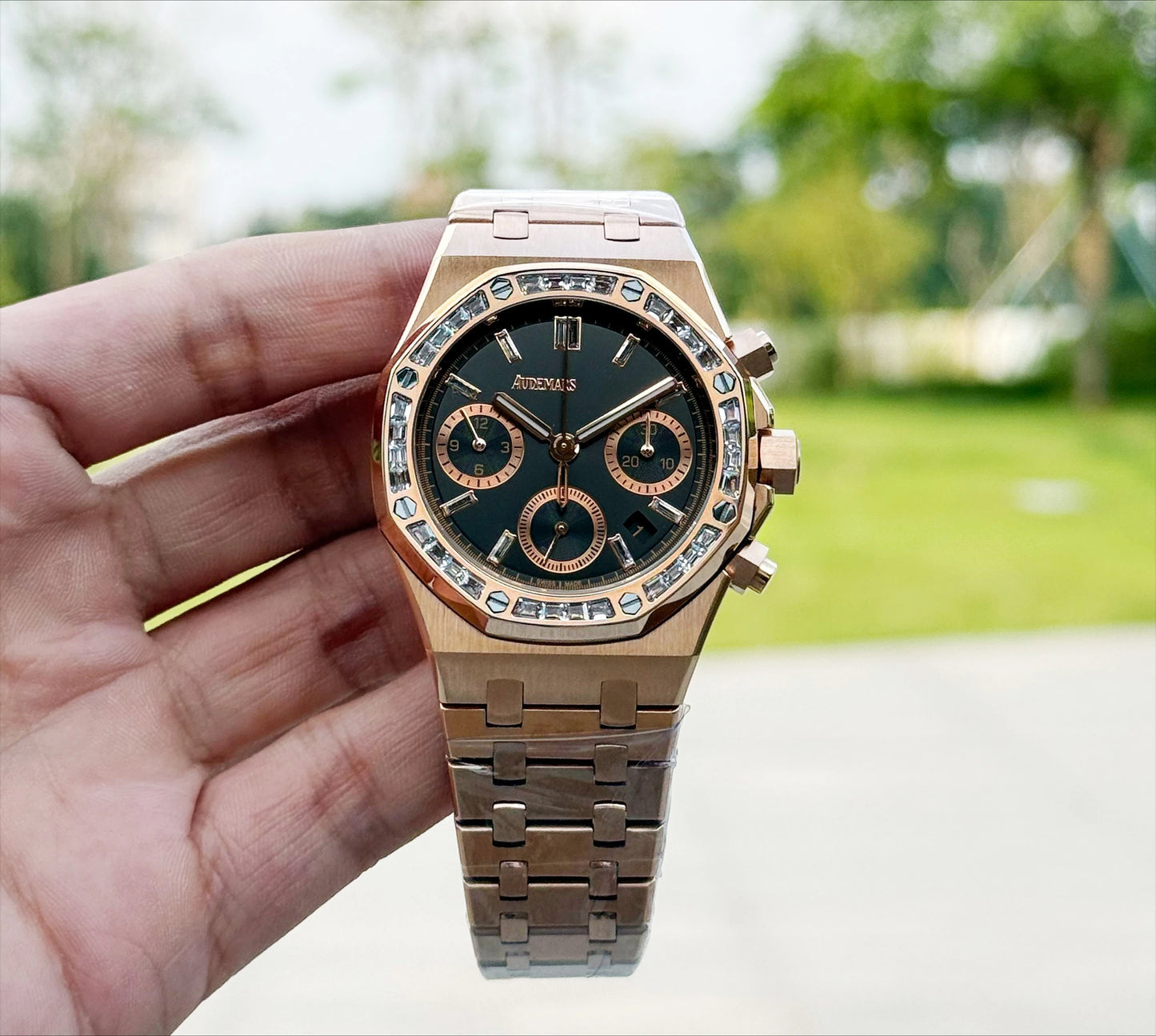 A+ Top Brand Reissue Watch with Versatile Case and Moon Phase Design for Men