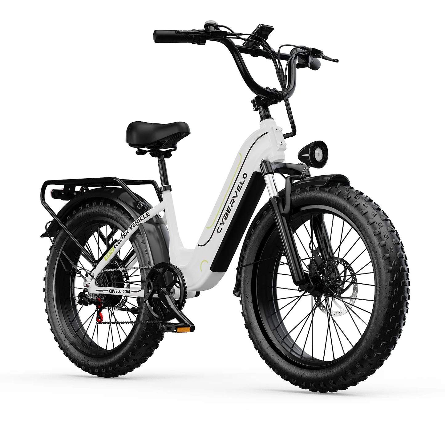26” 1000W Peak Step-Thru E-Bike, 48V 25AH Removable Built-in Battery, 7-Speed Shift Electric bike City Commuter Adult EK7&EK10