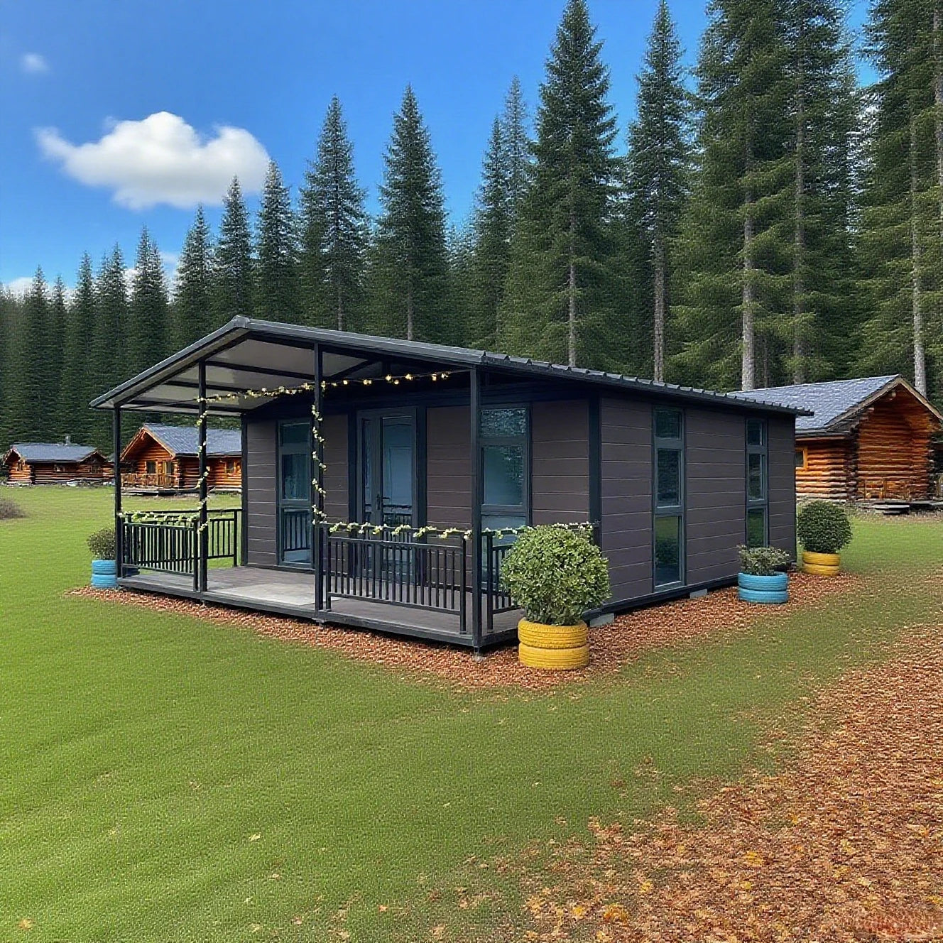 Custom Double Wings Expandable Container House 20ft 40ft Container House Steel Products Prefab Expansion Container House