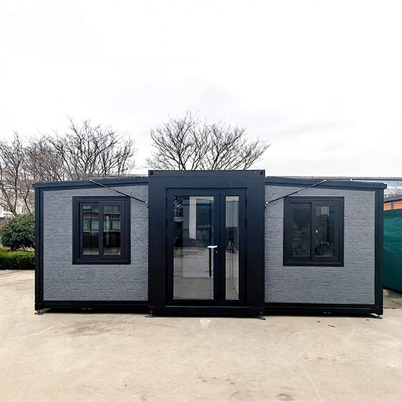 2 3 Bedroom Prefabricated Expandable Container House Prefabricated Steel Frame House Cabins 20ft 40ft Mobile Container Home