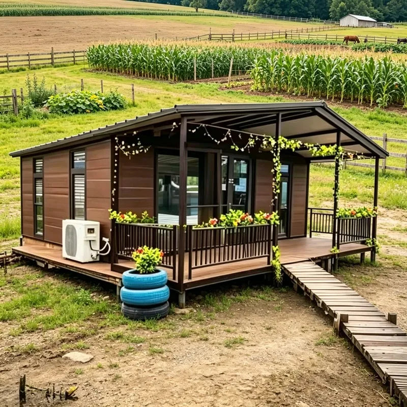 Customized 40Ft 3 Bedrooms Luxury Expandable Container House, Modern Steel Folding Tiny Home