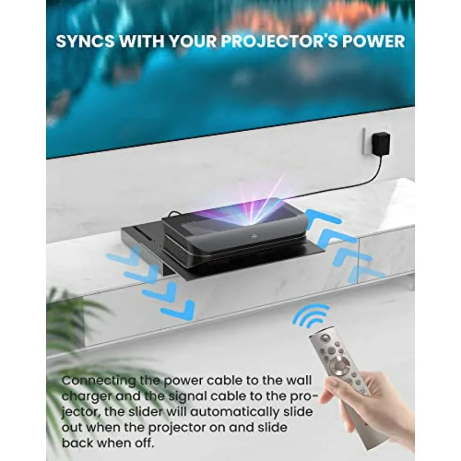 AWOL VISION IC-A150 Motorized Slider Tray for Ultra Short Throw UST Projector 150 Picture Auto Retractable Telescopic Design Sm