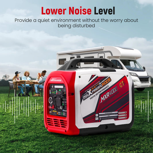 4KW Portable Dual Fuel Generator Inverter LPG/Gas Bluetooth-compatible E-Start 58dB Portable Power Generator