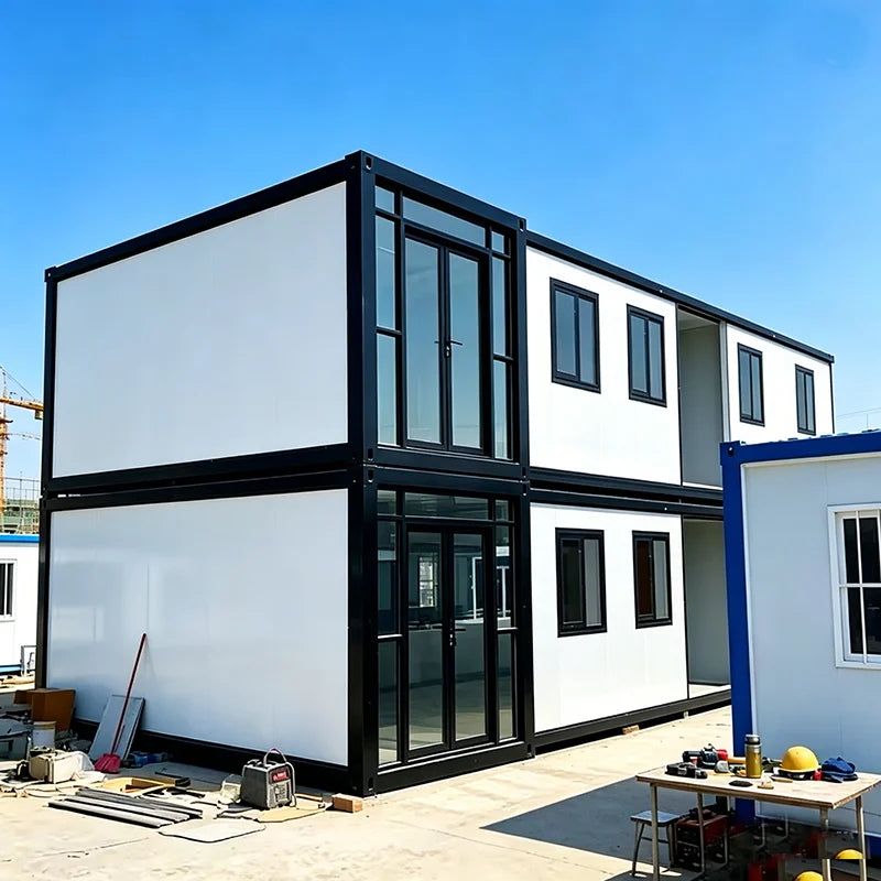 Customized Folding Container House 20ft 40ft Prefab Home Mobile Portable Building for Hotel Office Dormitory Temporary Shelter