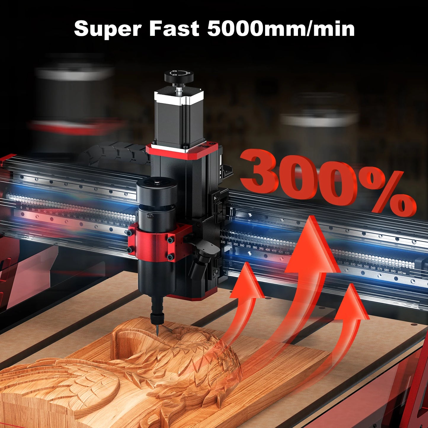 Twotrees TTC6050 CNC Router Wood Router Woodworking Machinery CNC Tools Milling Cutting Machine For Circuit Board Metal PCB PVC