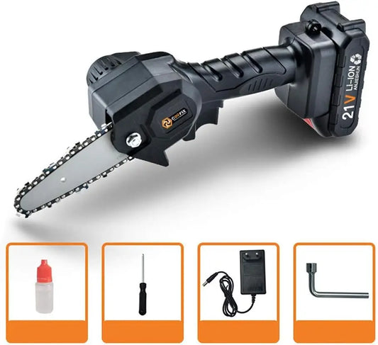 Mini Cordless Brushless Chain Saw Electric Pruning Saw with Non Slip Handle for Farms Ranches Home Garden Logging