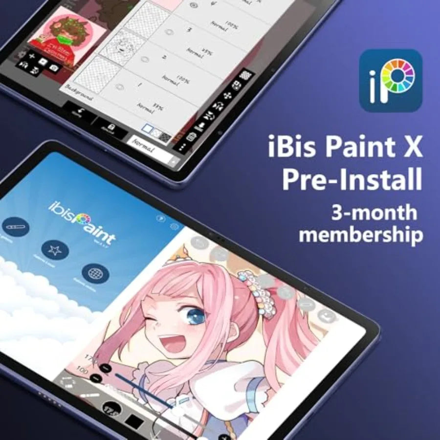 12.2inch standalone drawing tablet for digital art and design: 2K FHD screen battery-free stylus 16384 pressure levels 8G+256G