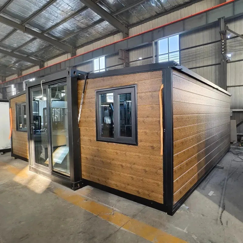 20ft 30ft 40ft Container House Prefab Folding Living Cabin Prefabricated Expandable Container House with 2 Bedroom Tiny Home