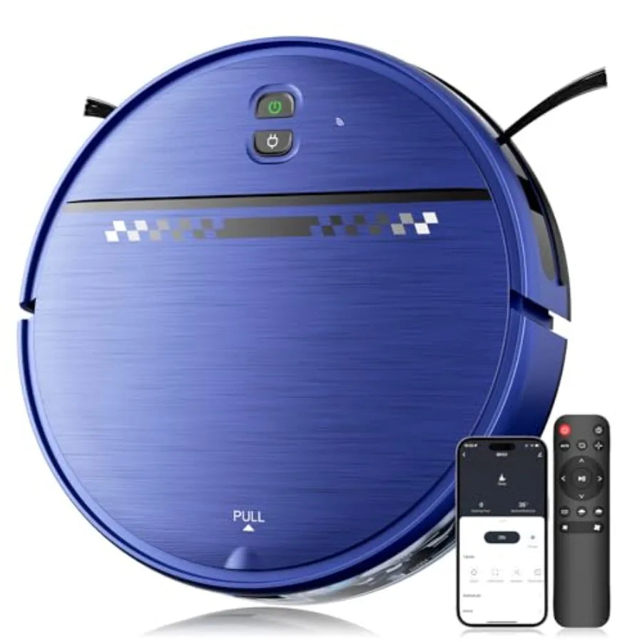 Robot Vacuum and Mop Combo for Pet Hair Robotic Vacuum for Hard Floors and Carpets 2.87'' Ultra-Slim with 3D Obstacle Avoidance