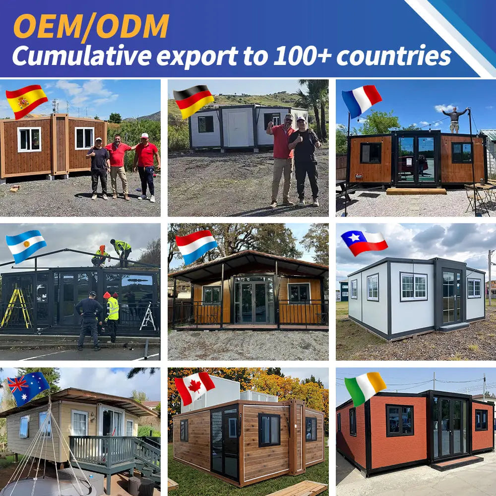 Modern Expandable Modular Cabin Foldable Container House Prefab Granny Pod Backyard Guest House