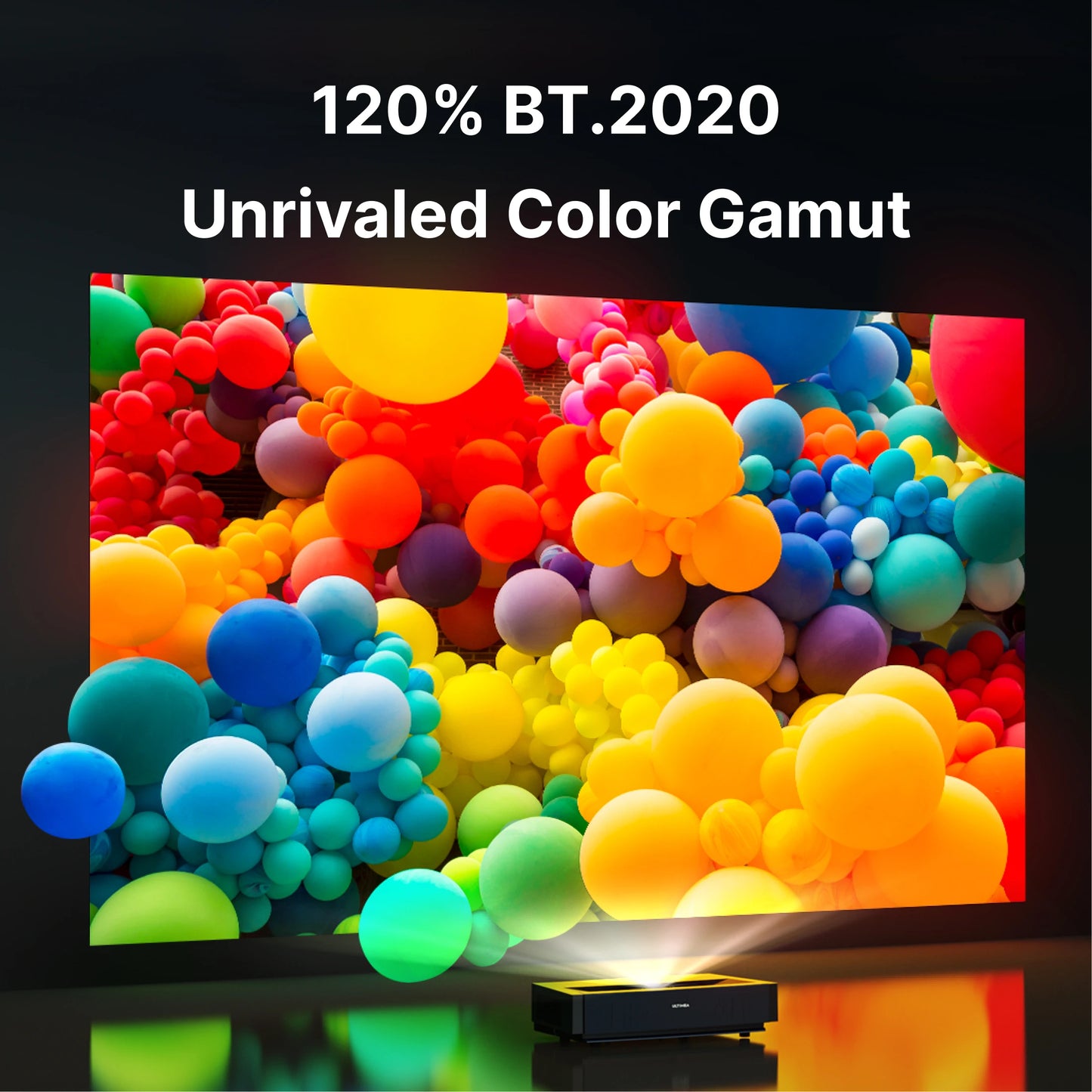 ULTIMEA Thor T60 Laser TV Ultra Short Throw 4K Projector, Dolby Atmos&Dolby Vision 4000 ANSI-Lumen Home Theater Cinema Beamer