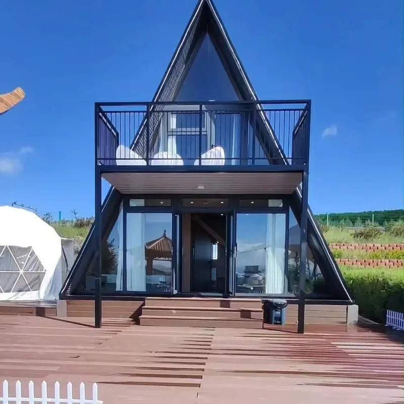 Customized Prefab Modular Cabin Solar Energy Compatible Insulated Soundproof Interior Anti Seismic Foldable Tiny Villa