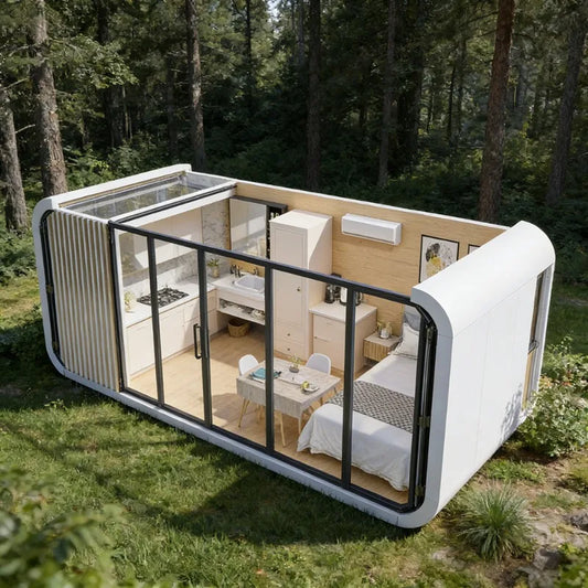 Sturdy 40ft Expandable Container Office Prefabricated Double Wing Modular Building Quick Setup Portable Site Accommodation