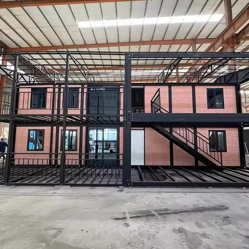 Pre-Fabricated 20ft  40FT Steel Sun Room Can Free Expansion Container House with 2 Bedroom