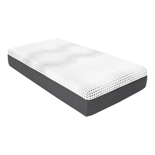 12" Twin Gel-Infused Memory Foam Hybrid Mattress with Plush Foam and Pocket Coils, Comfortable Sleep Mattress in a Box