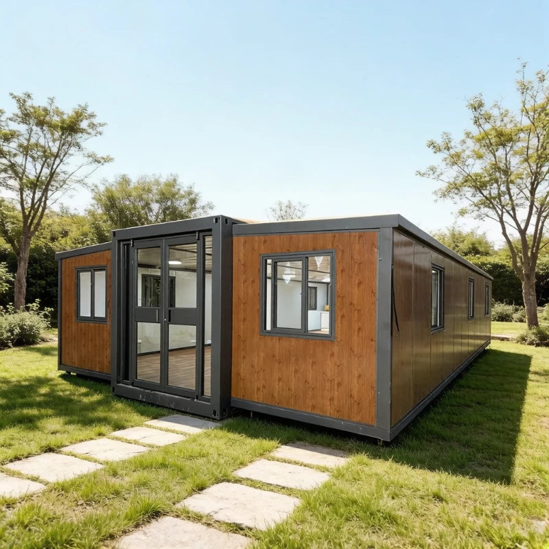 Luxury Tiny Home Expandable Container Houses Garden Greenhouses Mobile Portable House Modern Steel Structure Frame Folding Room