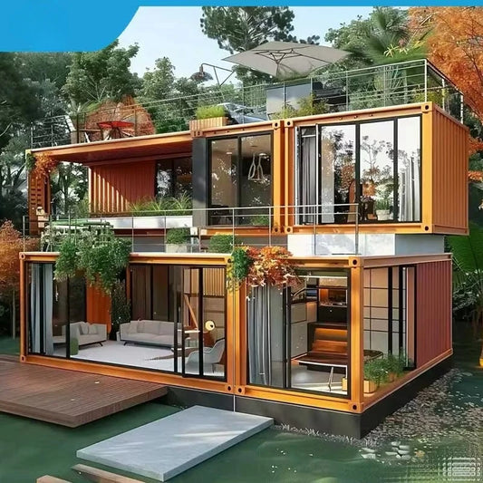 Multi Bedroom Ready To Live Container House 4 Bed Expandable Container Villa Prefabricated Houses