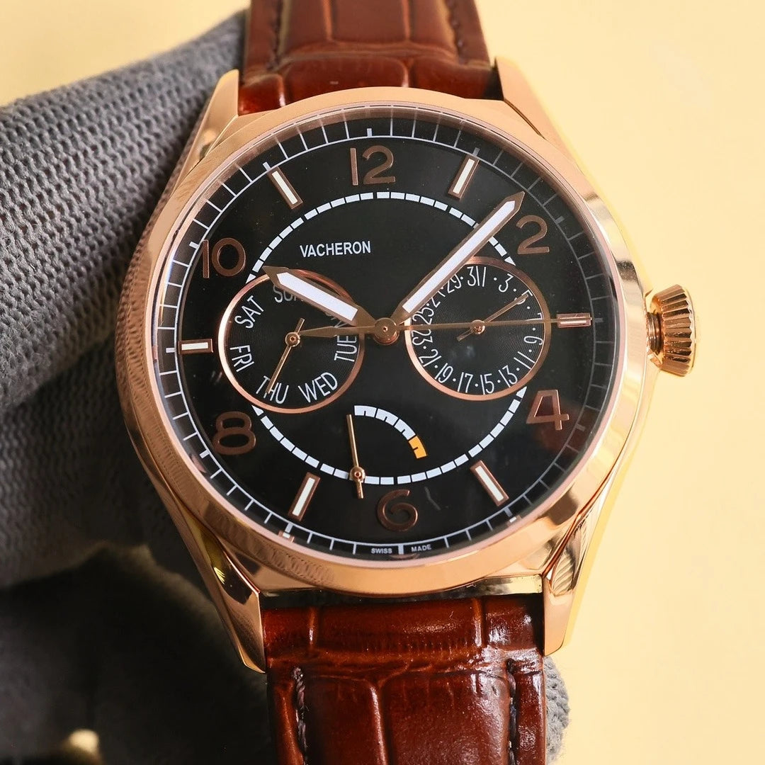 2026 New VC Top Brand Reissue Watch with Versatile Case and Moon Phase Design for Men