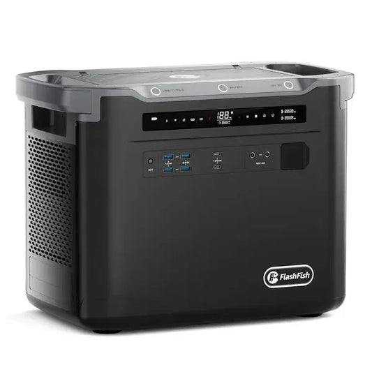 FF 1997Wh Portable Power Station , 2000W LFP Solar Generator, Full Charge in 1.5 H, Solar Powered