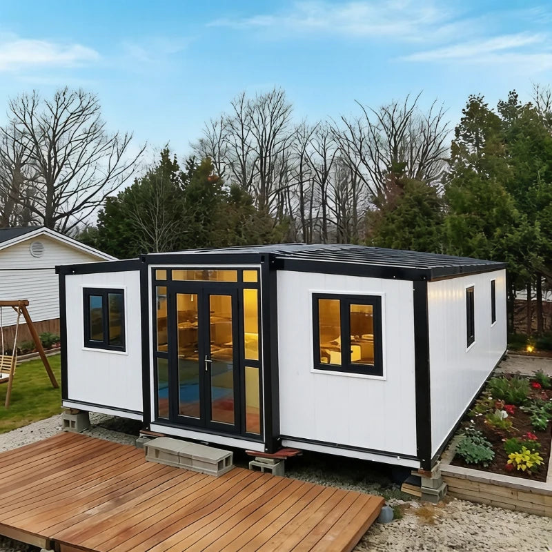 Directly Factory Sale Expandable Container House 2 3 4 Bedroom Prefabricated House Portable Mobile Tiny Home Steel Garden Rooms