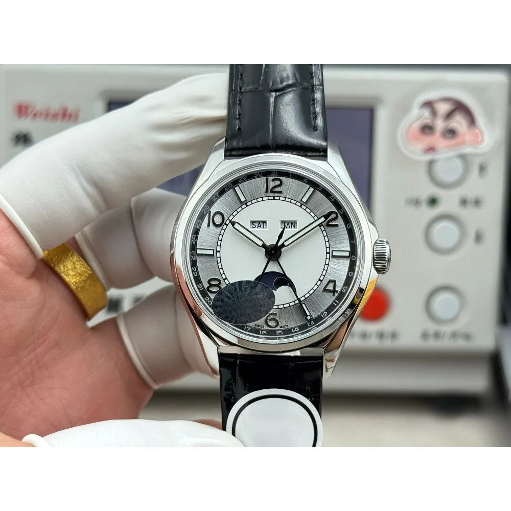 2026 New Top Brand Reissue Watch with Versatile Case and Moon Phase Design for Men