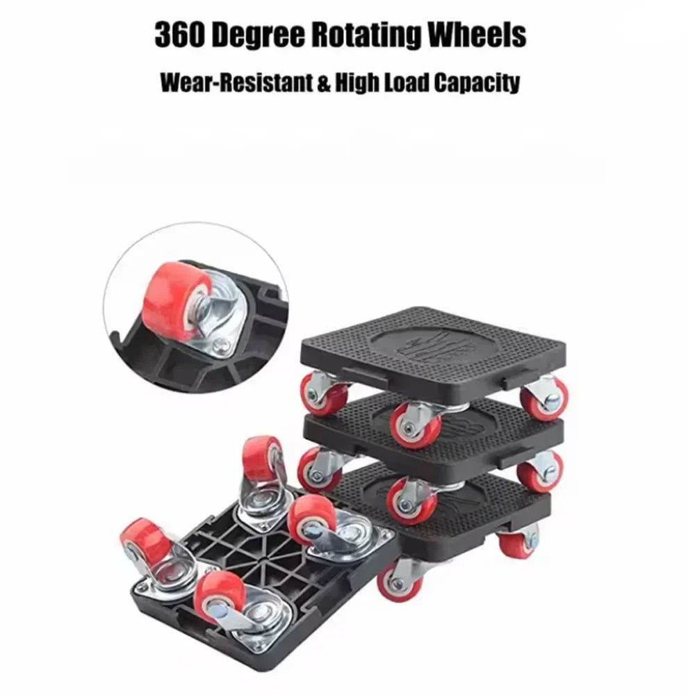 Home Furniture Appliance Moving Tool with 360° Wheels for Sofa Refrigerator Bed Carpet Easy Relocation and Transport Lifter