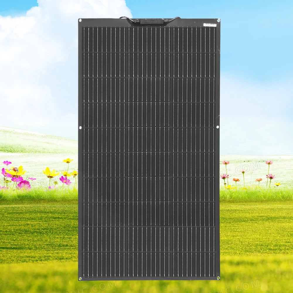 WUZECK Flexible rechargeable solar panel battery 100W 1pcs ~10 pcs High Efficiency Cell (100W, 200W, 300W ,400W,500W 1000W)