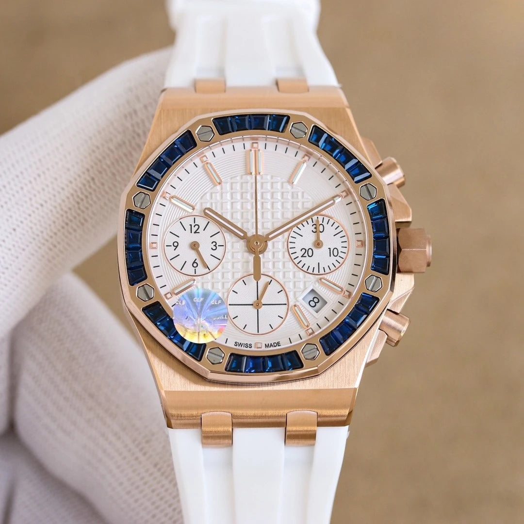 A+ Top Brand Reissue Watch with Versatile Case and Moon Phase Design for Men