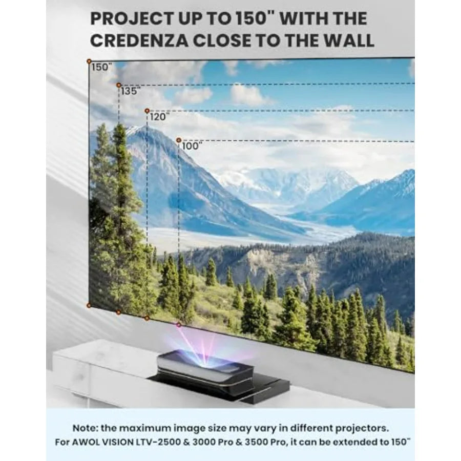 AWOL VISION IC-A150 Motorized Slider Tray for Ultra Short Throw UST Projector 150 Picture Auto Retractable Telescopic Design Sm