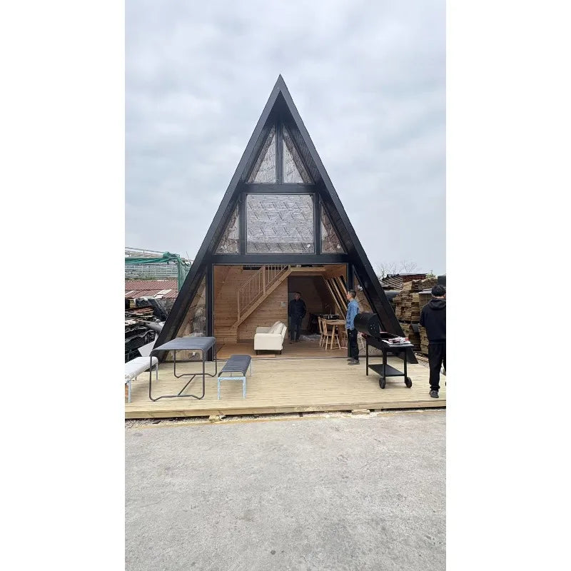 Modern Prefabricated House Triangle Structure Advanced Assembled House Rigid Stable Frame Reliable Long Term Dwelling