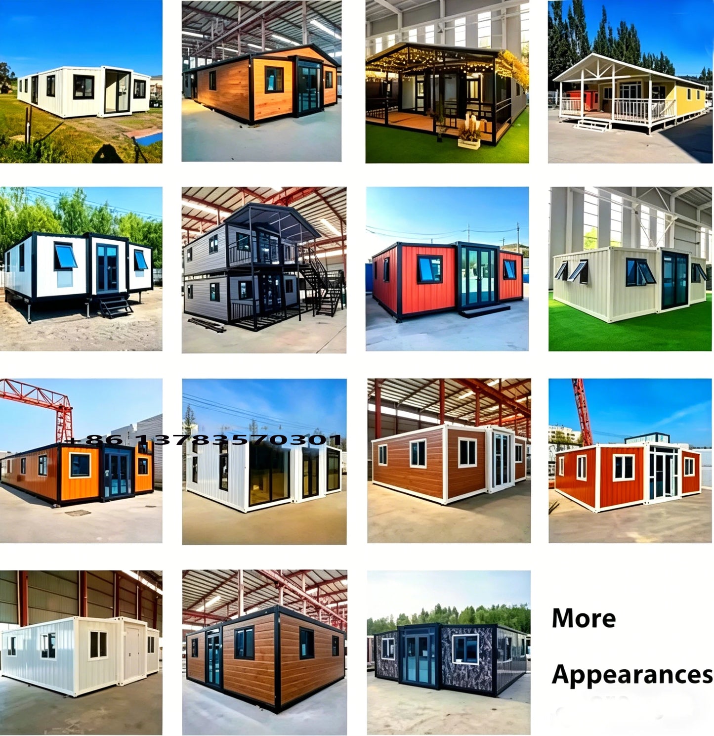 Customized Folding Container House 20ft 40ft Prefab Home Mobile Portable Building for Hotel Office Dormitory Temporary Shelter