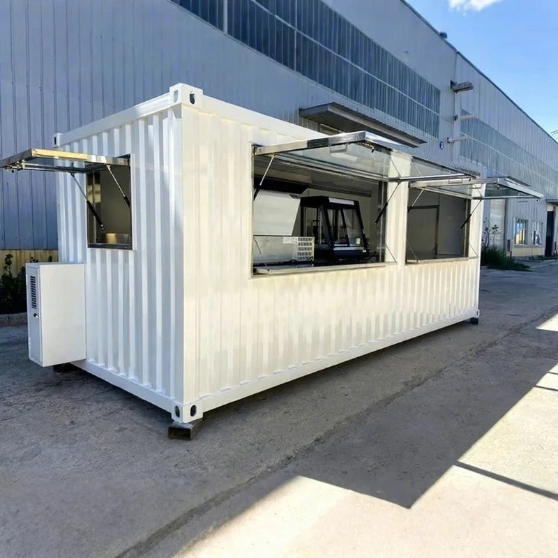 Premium Prefab Container House Restaurant Modular Tiny House Mobile Prefabricated Food Truck Cafe Storage Shed For Outdoor Shops