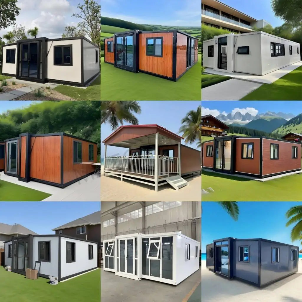 Luxury Tiny Home Expandable Container Houses Garden Greenhouses Mobile Portable House Modern Steel Structure Frame Folding Room