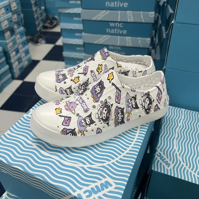 Child Sandal Women Garden Sandals Kid Boy Girl Garden Cave Shoe Graffiti Diy  Casual Outdoor EVA Beach Summer Sandal Holey Shoes