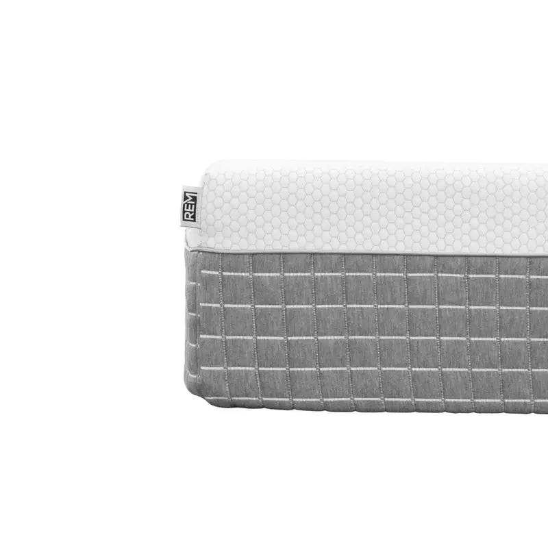 12" Hybrid Foam & Coil Mattress, California King, White & Grey Cover, 5-Layer Comfort Design