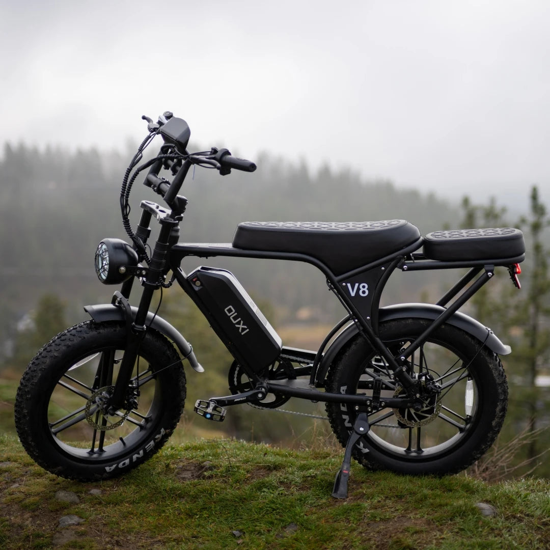 OUXI V8 Adult Electric Bike 20x4" Fat Tire Dirt Ebike with 1000W Motor 48V 15AH Battery All Terrain E-Bike for Off-Road/Commute