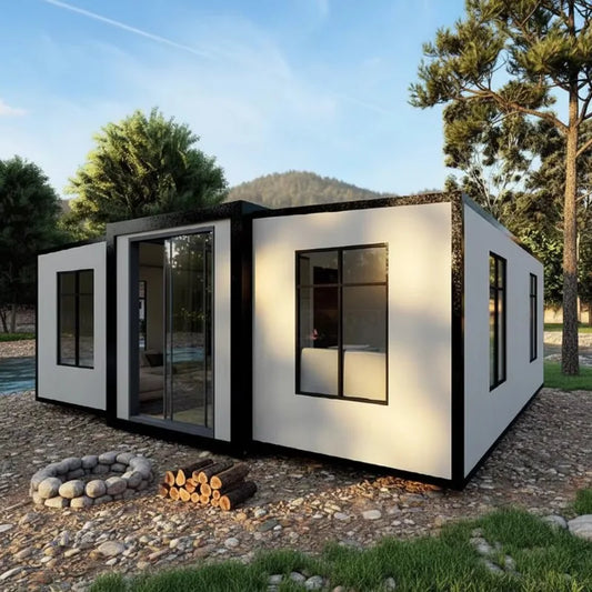 20 Foot or 40 Foot Expandable Folding Container Houses Prefabricated Portable Steel Prefabricated Modular Houses 2 3 4 Bedrooms
