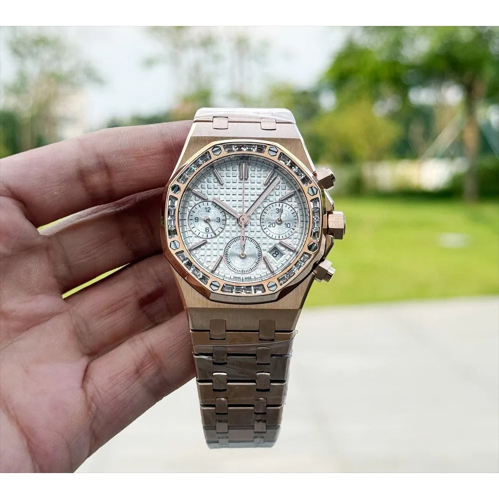 A+ Top Brand Reissue Watch with Versatile Case and Moon Phase Design for Men