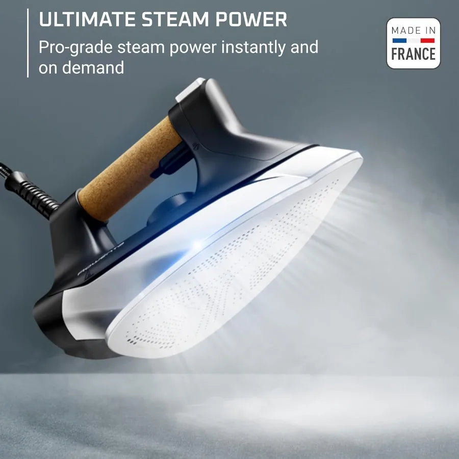 Professional Steam Station with Ultimate Steam Pro Stainless Steel Soleplate for Clothes Care 1800 Watts 1.3L Removable Water T