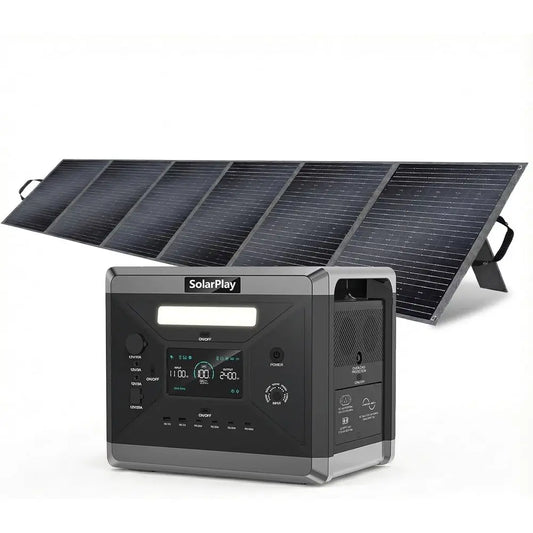 rPlay 2400W/2160Wh Portable Power Station, r Generator with 400W r Panel, Ency Power Station or Home Backup, Camping, Outdoor Ba