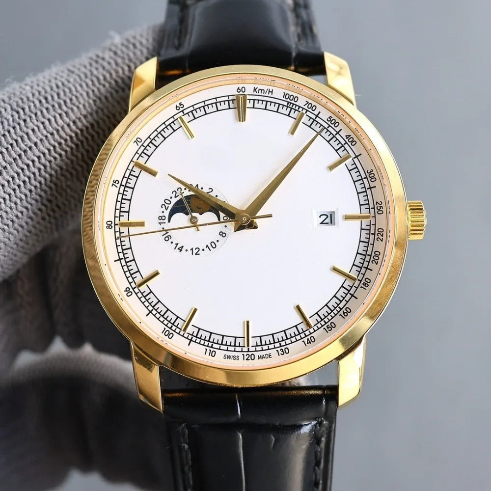 2026 New VC Top Brand Reissue Watch with Versatile Case and Moon Phase Design for Men