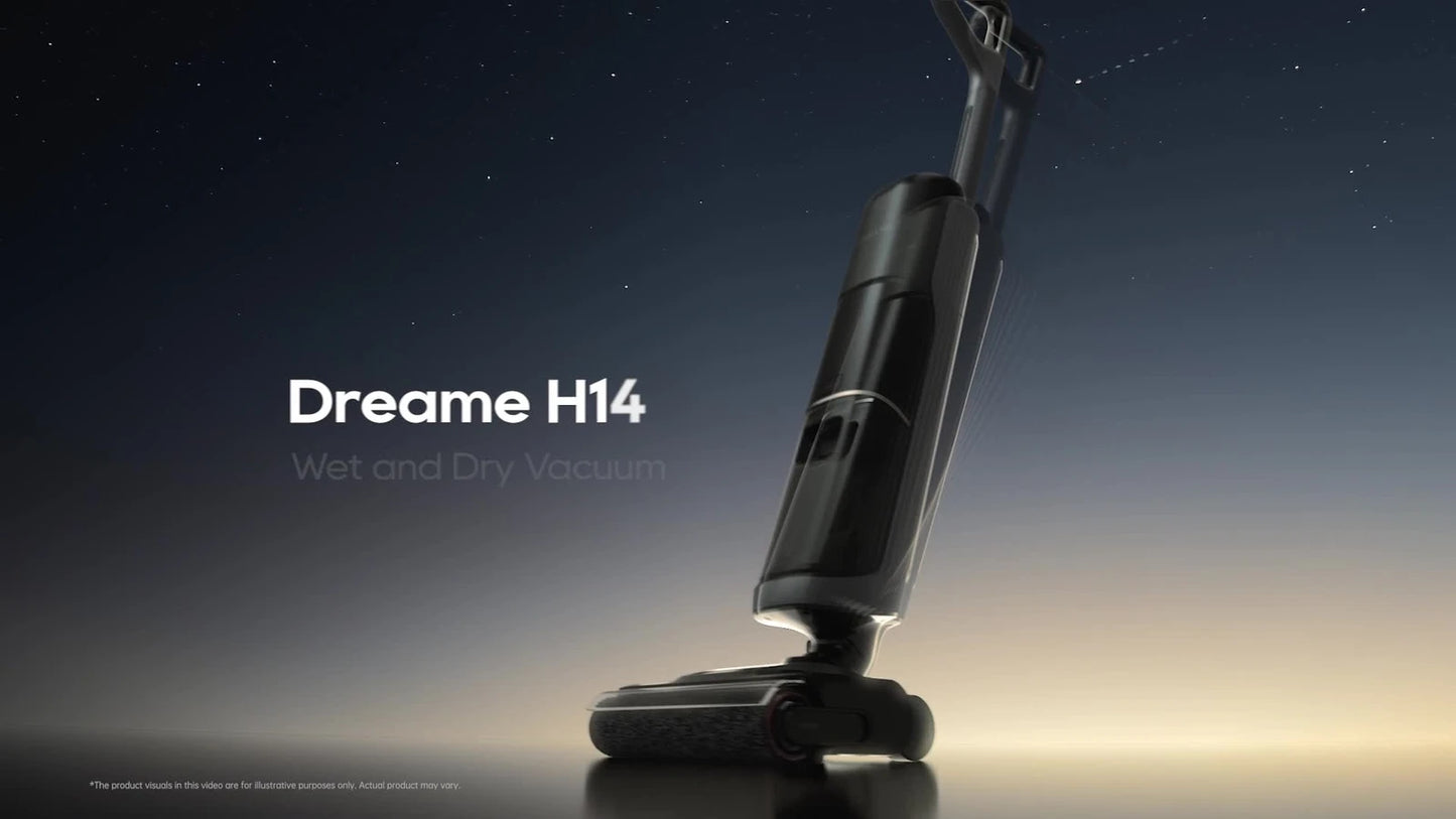 H14 dual-purpose dry wet 180 ° flat cordless vacuum cleaner with hot air