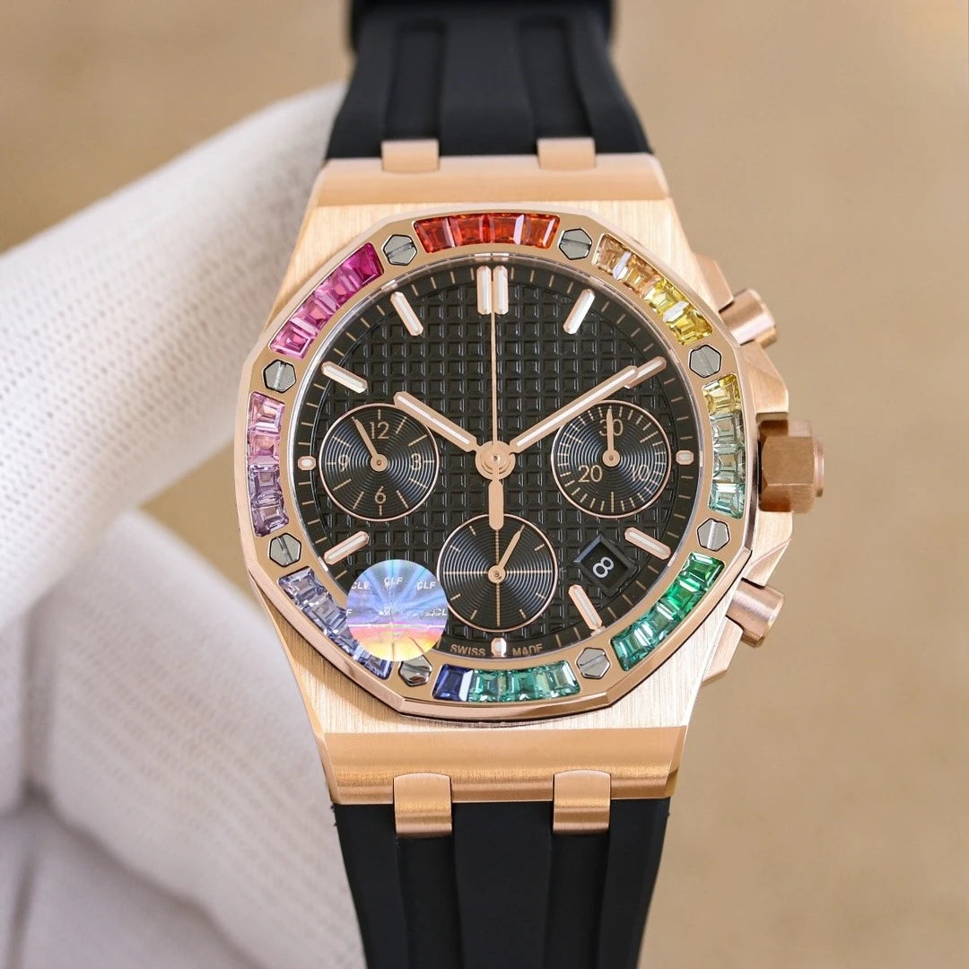 A+ Top Brand Reissue Watch with Versatile Case and Moon Phase Design for Men