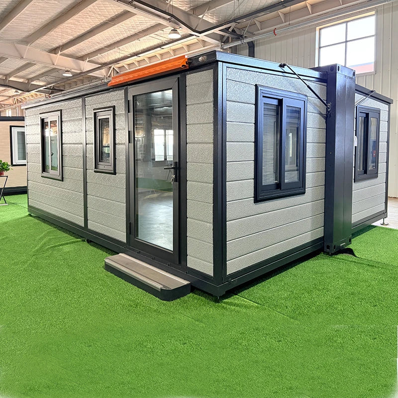 2 3 Bedroom Prefabricated Expandable Container House Prefabricated Steel Frame House Cabins 20ft 40ft Mobile Container Home